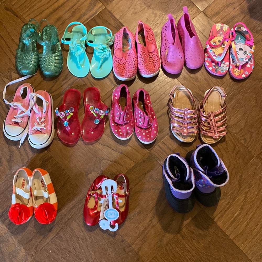 Multiple girls shoes (Toddler 6-10)